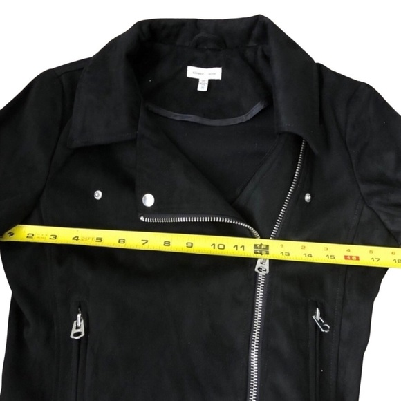 Moto Biker Faux Suede Zip Up Jacket Black
Size Medium - Picture 6 of 8